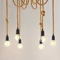 EGLO Rampside hanging light, six sockets