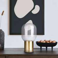 Näve Albero LED table lamp, battery, gold base