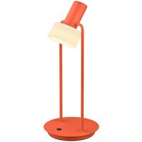 HELL Lampe de table LED Banji, orange, hauteur 37 cm, variateur tactile
