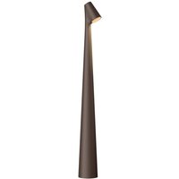 Vibia LED-bordslampa Africa, höjd 45 cm, mörkbrun
