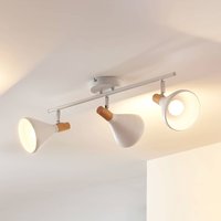 Lindby plafonnier Arina, 53 cm, blanc, à 3 lampes, E14