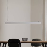 TK Lighting Luxe hänglampa LED, vit, längd 112,5 cm, metall, 4.000 K