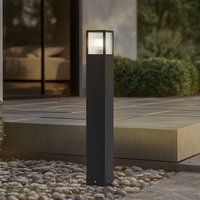 Lucande Klemens path light, 90 cm, black, metal, IP54