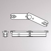 Molto Luce Flexible connector Volare 2-circuit track, 70-150°