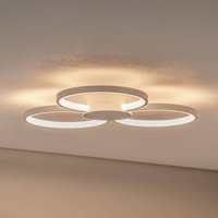 Plafonnier LED BEGA 51299.1, blanc velours, métal, DALI