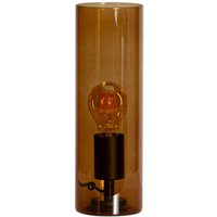 By Rydéns bordlampe Flake, cognac, højde 30 cm, glas, E27