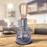 Näve Bordslampa Max med glasfot