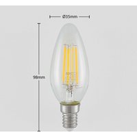 Arcchio LED-filamentlampa E14 4W 827 3-step dimmer 2-pack