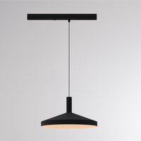 Molto Luce LORA III LED track pendant light, black, Ø 36 cm, 40°, CCT, 3-phase