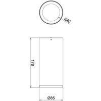 LED surface-mounted downlight Lucea