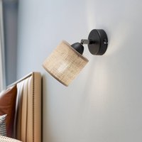 Luminex Applique murale Adeline avec abat-jour en jute, à 1 lampe