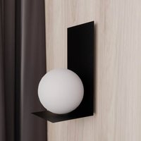 EMIBIG LIGHTING Vägglampa Form 5, 15 cm x 30 cm, svart/opal