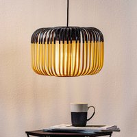 Forestier Bamboo S hanging light, Ø 35 cm, black