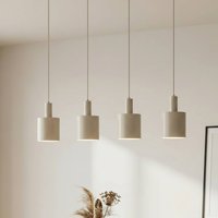 Lindby hänglampa Ovelia, beige, 4 lampor, metall, E27