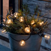 Konstsmide Christmas LED string lights filament amber 10-bulb