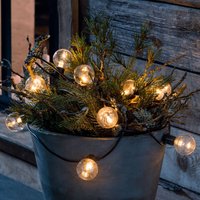 Konstsmide Christmas LED-ljusslinga glödtråds-look, bärnsten 10 lampor