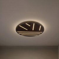 Lucande Orven LED ceiling lamp, wood, Ø 50 cm, dimmable