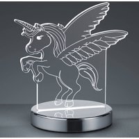 Reality Leuchten Karo 3D hologram table lamp with unicorn motif