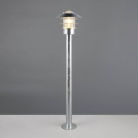 Trio Lighting Väglampa Ruvuuma, zinkfärgad, höjd 100 cm, metall, IP44