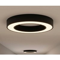 Arcchio Sharelyn LED ceiling light, Ø60 cm, black, dimmable