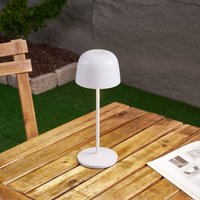 Lindby Arietty LED table lamp, white, dimmable, IP65