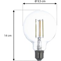 LUUMR Smart LED E27 G95 7W ZigBee Tuya Philips Hue set of 3