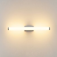 Molto Luce VINA S LED wall light, chrome finish, width 40 cm, IP44, CCT