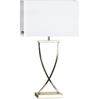 By Rydéns Omega table lamp brass/white height 69cm