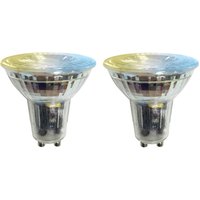 LUUMR Smart Ampoule LED 2 pièces GU10 verre 4,7W clair Tuya