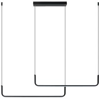 Zambelis LED-pendellampa 2010, matt svart, 2 lampor