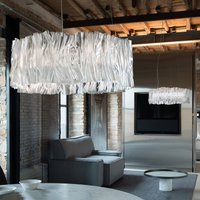 Suspension LED Slamp Accordéon blanche 3 000 K