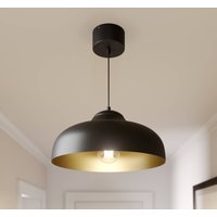 Luminex Hänglampa Basca, utomhus svart, insida guld 1 lampa.