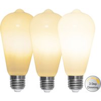 STAR TRADING Rustic LED bulb E27 ST64 6.5 W 3-step dim, opal