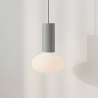 ALDEX Hänglampa Flo, grå, 1 lampa, glas