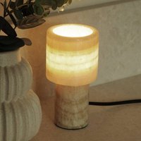 PR Home Lucie table lamp, cream, marble, 16 cm high, G9