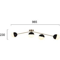 Viokef Taklampa Orbit, 4 lampor