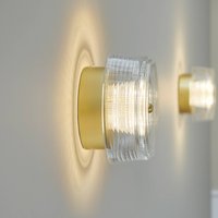 LOOM DESIGN LED wall lamp Glow gold/clear Ø 16 cm acrylic