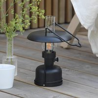 Markslöjd LED battery-powered table lamp Fanos, black, dimmable, IP44