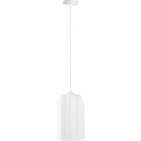 Lucande Hängeleuchte Lunja, weiß, Glas, 1-flammig, E27