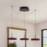 Molto Luce LORA III LED pendant light, black, Ø 36 cm, dimmable, 40° CCT