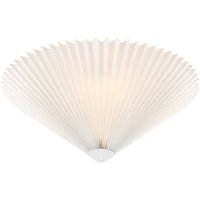 Markslöjd Plisado taklampa, vit, Ø 42 cm