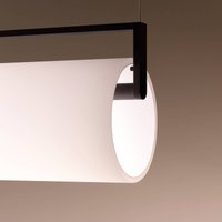 Vibia LED hanging light KONTORNO, length 122 cm, black 930 dimmable