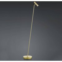 HELL LED-golvlampa Tom, dimbar, mässing