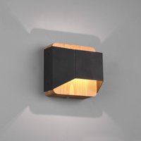 Trio Lighting Applique murale LED Arino, noir, largeur 12,2 cm