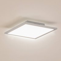 Lindby LED Enhife panel, white, 30 x 30 cm, metal, 4,000 K