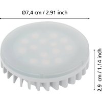 EGLO LED-lampa GX53 4,9W 3.000K matt