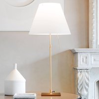 Luceplan Costanza table lamp D13 brass/white