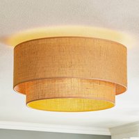 Euluna Boho jute ceiling light natural brown Ø45cm
