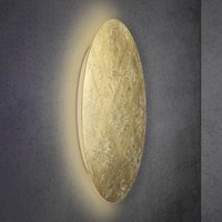 Escale Blade LED-vägglampa, bladguld, Ø 95 cm