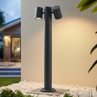 Lucande Maloney pollare, 2 lampor, 75 cm, antracit